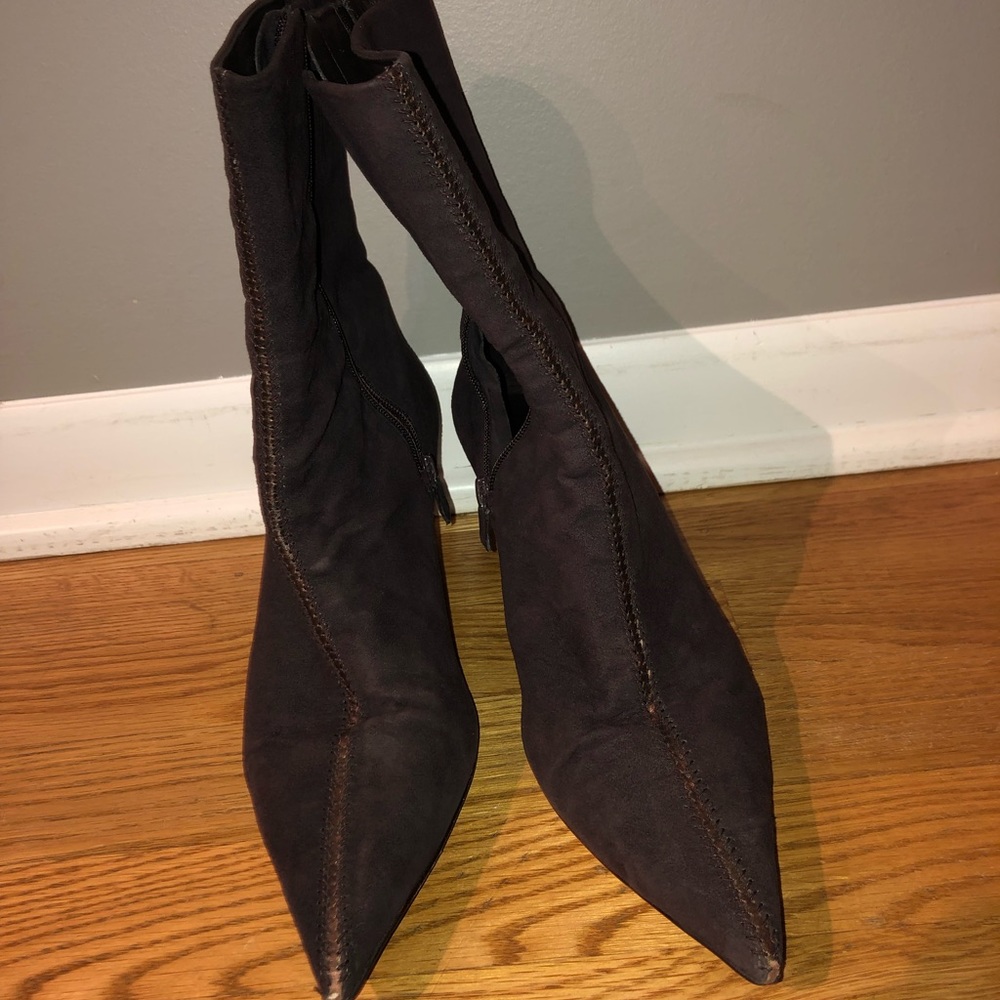 Well loved brown Cole Haan boots size 8.5